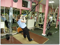 Trening u teretani.