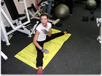 Trening u teretani.