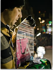 snowboarding