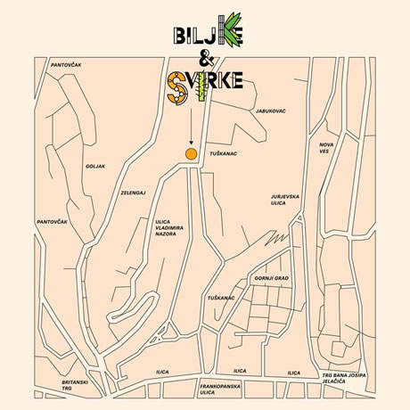 mapa događanja / biljke i svirke / tuškanac zagreb 2017