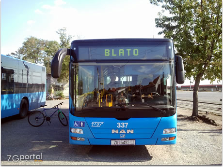 autobus ZET-a, terminal savski most, zagreb