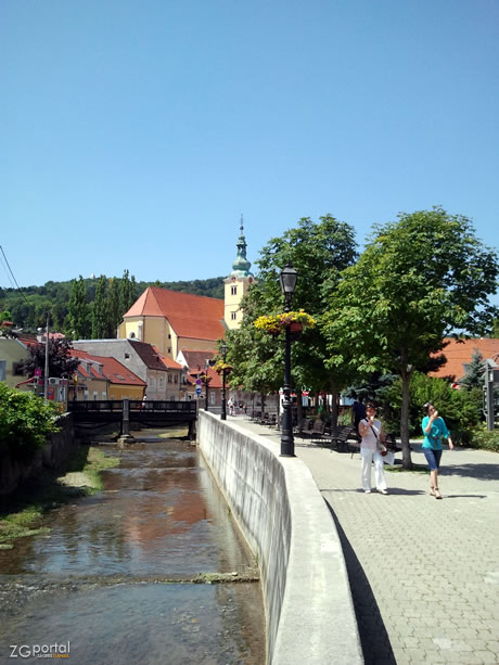 samobor, šetalište uz rijeku gradnu samobor, šetalište uz rijeku gradnu
