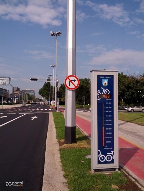 biciklistička staza / avenija vukovar, zagreb biciklistička staza / avenija vukovar, zagreb