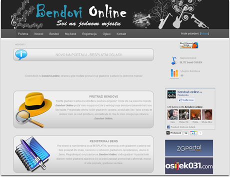 Bendovi-OnLine.com – svi na jednom mjestu Bendovi-OnLine.com – svi na jednom mjestu