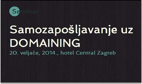 samozapošljavanje / domaining seminar samozapošljavanje / domaining seminar