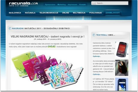 nagradni natječaj / računalo.com nagradni natječaj / računalo.com