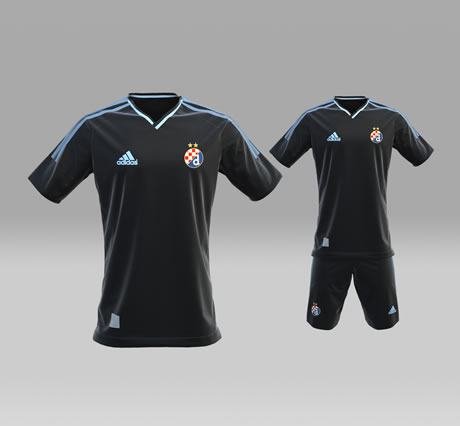 dinamo zagreb / adidas crni dres