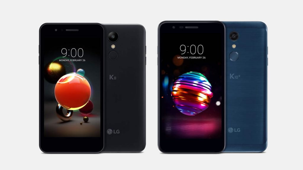 lg k8 & lg k10 | smartphone | 2018.