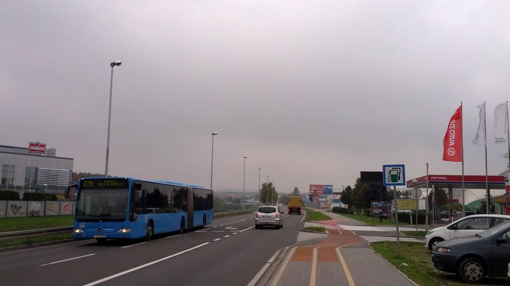 ulica ljudevita posavskog, sesvete, zagreb | zet bus 279 | listopad 2015.
