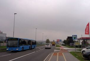 ulica ljudevita posavskog, sesvete, zagreb | zet bus 279 | listopad 2015.