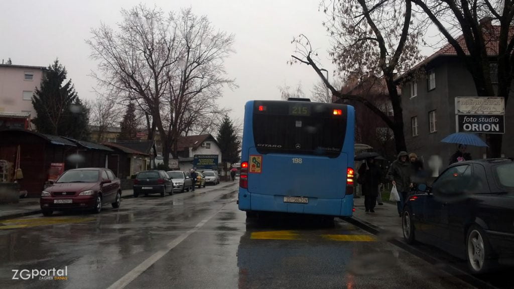 borongajska cesta, volovčica, zagreb | ZET-ov autobus linije 215