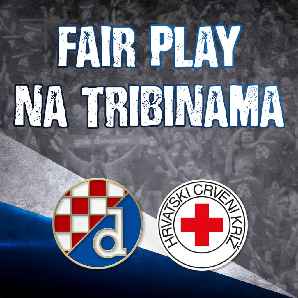 fair play na tribinama / gnk dinamo i hrvatski crveni križ