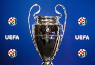 uefa champions league trophy / dinamo zagreb / 2019