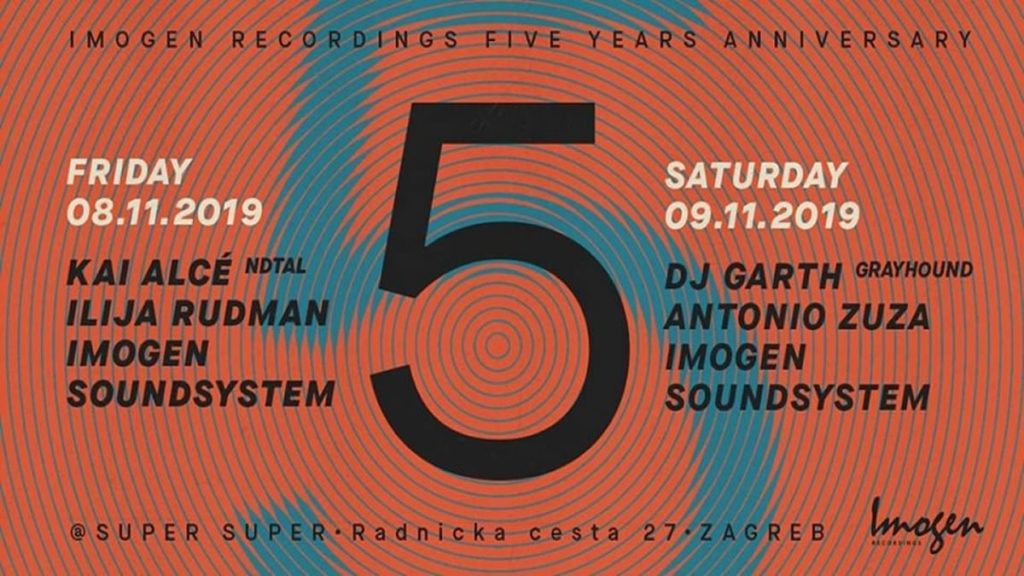 imogen recordings five years anniversary | super super zagreb | 2019.