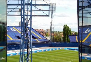 istočna tribina i travnjak stadiona maksimir / zagreb, travanj 2012.