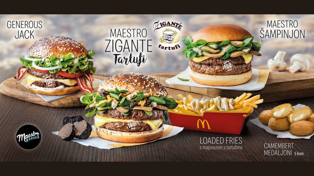 mcdonalds maestro zigante tartufi burger | 2019.