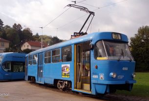 tramvaji linije 14 i 15 :: terminal mihaljevac zagreb :: listopad 2016.