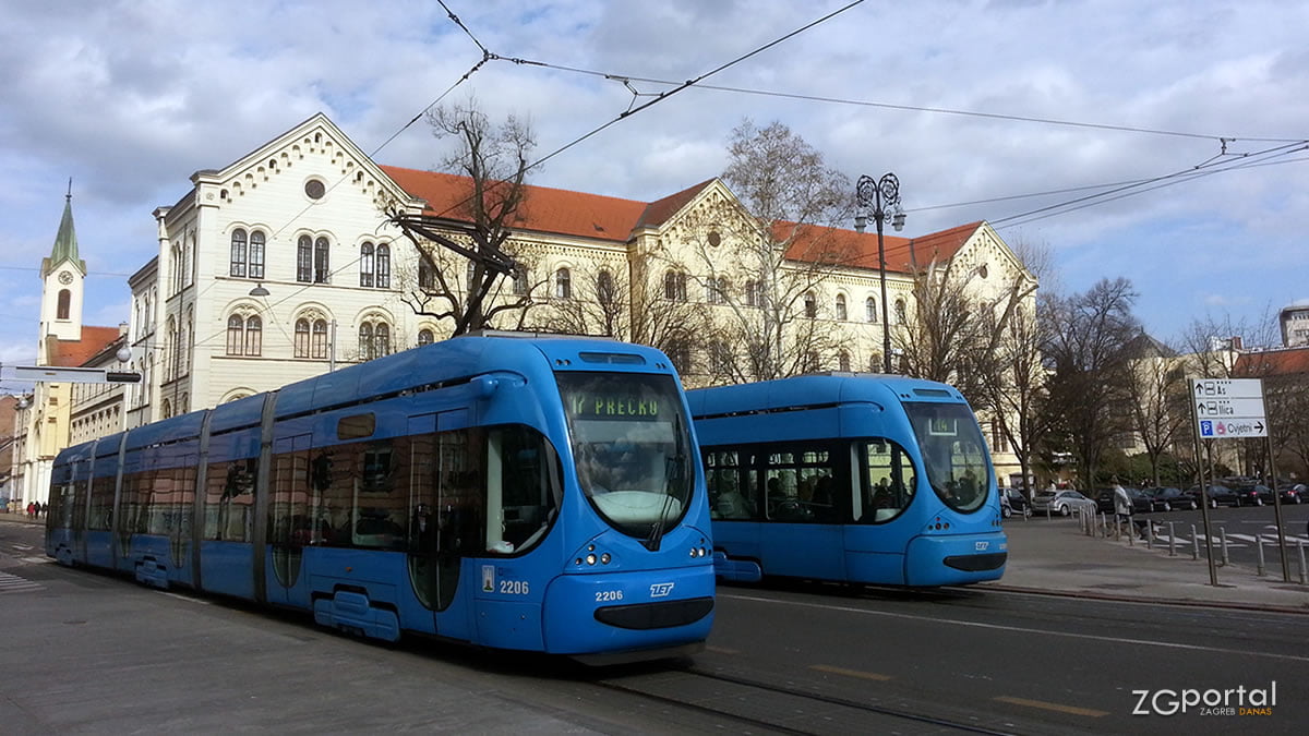 tramva broj 17 / trg republike hrvatske, zagreb