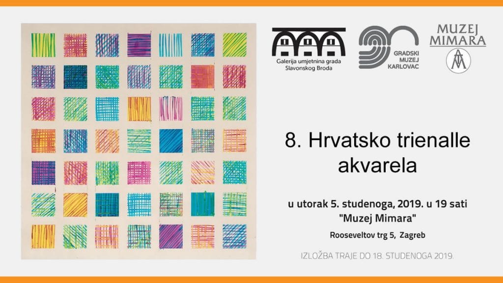 8. hrvatsko trienalle akvarela / muzej mimara, zagreb, 2019