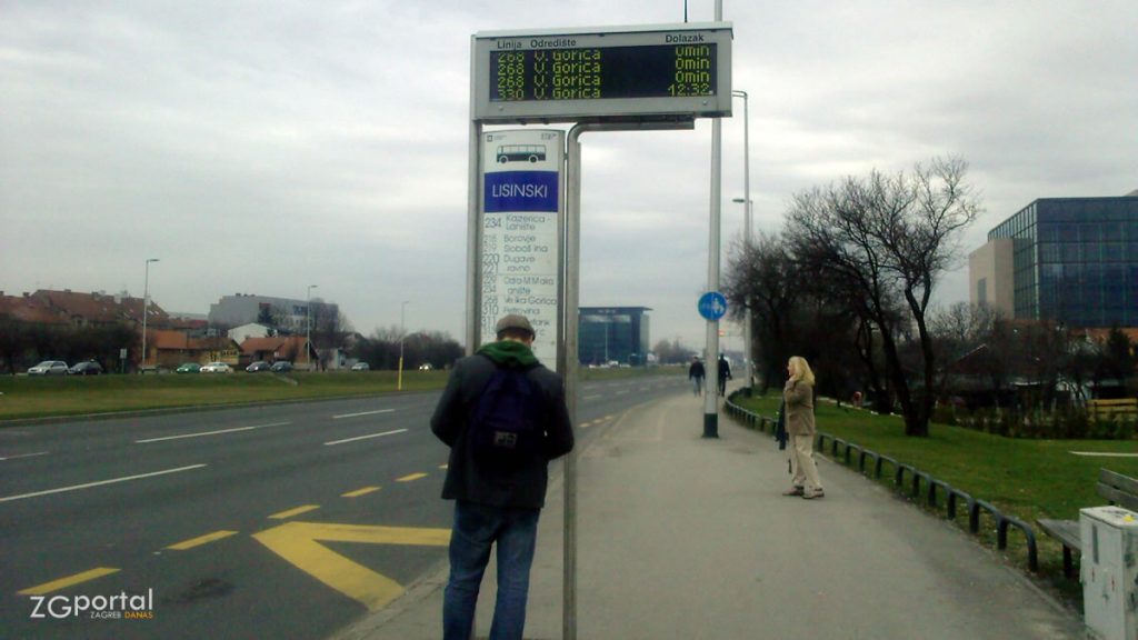 autobusno stajalište "lisinski - zapad" zagreb / listopad 2019.