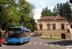 autobusni prijevoz zet / linija 105 / jurjevska ulica, zagreb / srpanj 2015.