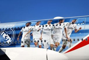 emirates airbus a380 - real madrid 2018