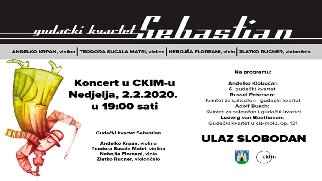 gudački kvartet sebastian | ckim zagreb | 2020.
