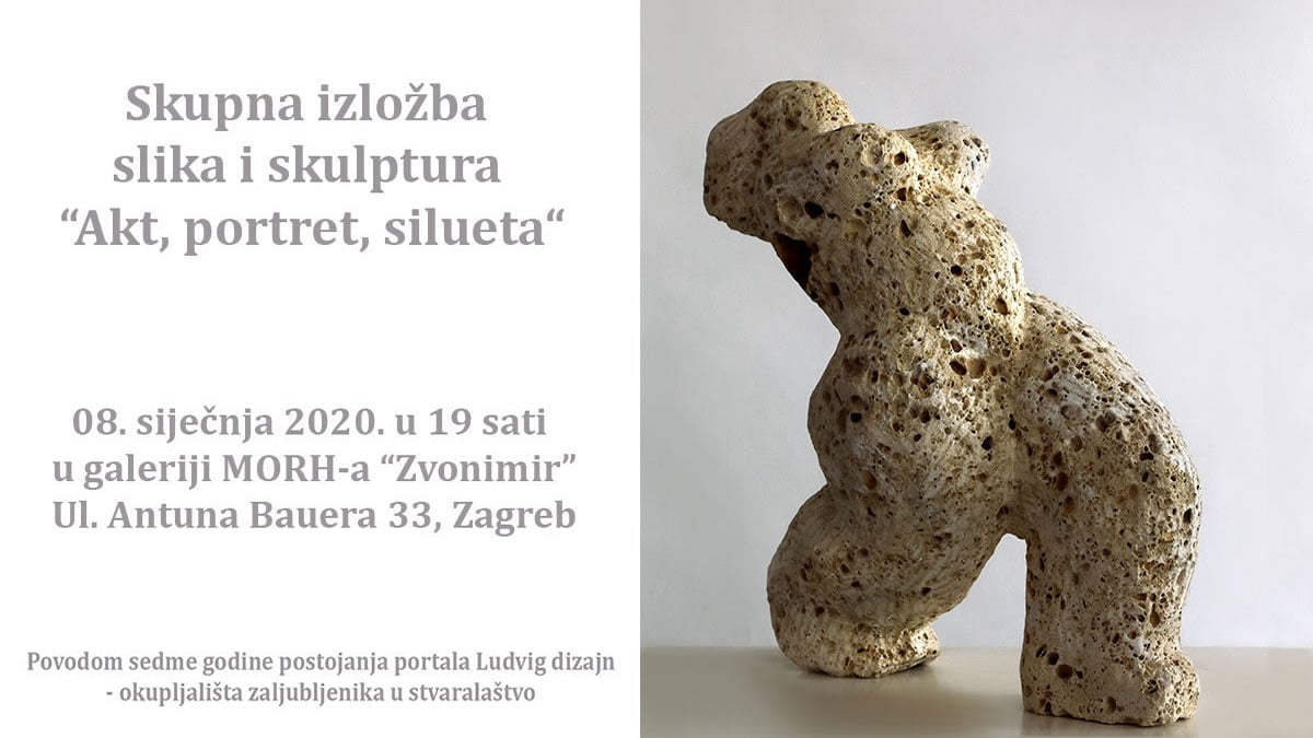 izložba "akt, portret, silueta" - galerija zvonimir - zagreb 2020