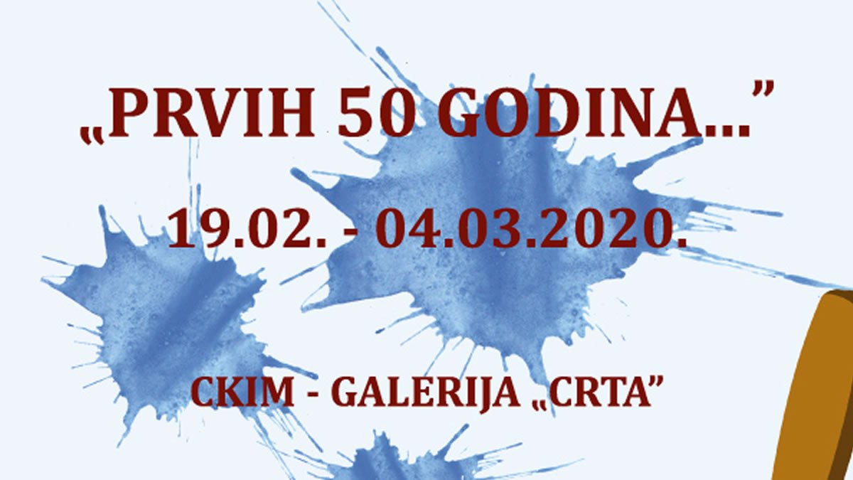 skupna izložba likovnih radova udruge 69 - galerija crta, ckim, 2020