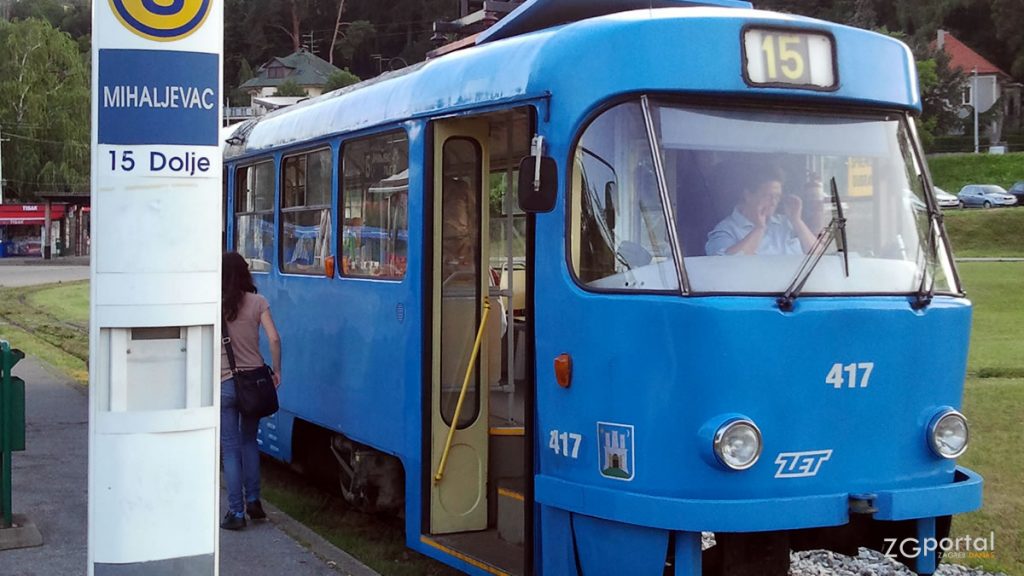 tramvaj broj 15 | terminal mihaljevac zagreb | zet15 | srpanj 2012.