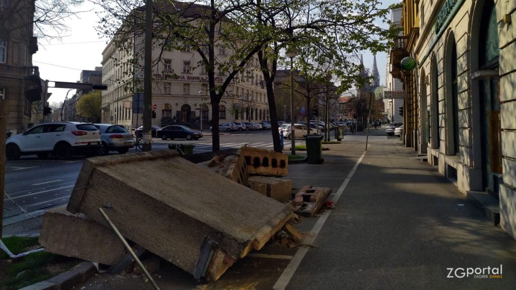 posljedice potresa - ulica franje račkog, zagreb - travanj 2020.