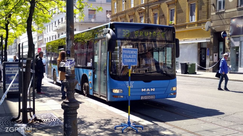 autobusna linija 33 | draškovićeva ulica zagreb | travanj 2020.
