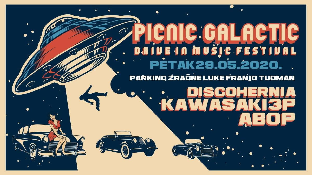 drive-in glazbeni festival "picnic galactic", velika gorica, 2020