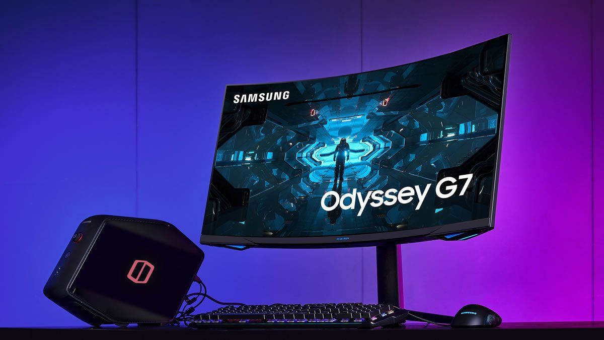 gaming monitor samsung odyssey g7 / 2020.