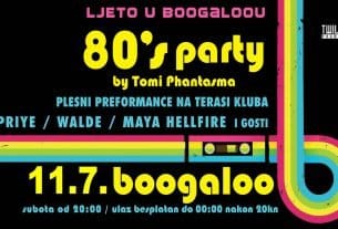 ljeto u boogaloou - 80s party - srpanj 2020