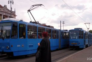 glavni kolodvor zagreb | tramvajska linija 9 | tatra kt 4 | svibanj 2016.