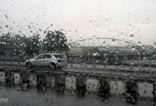 kiša u zagrebu - jadranski most, zagreb - lipanj 2015.