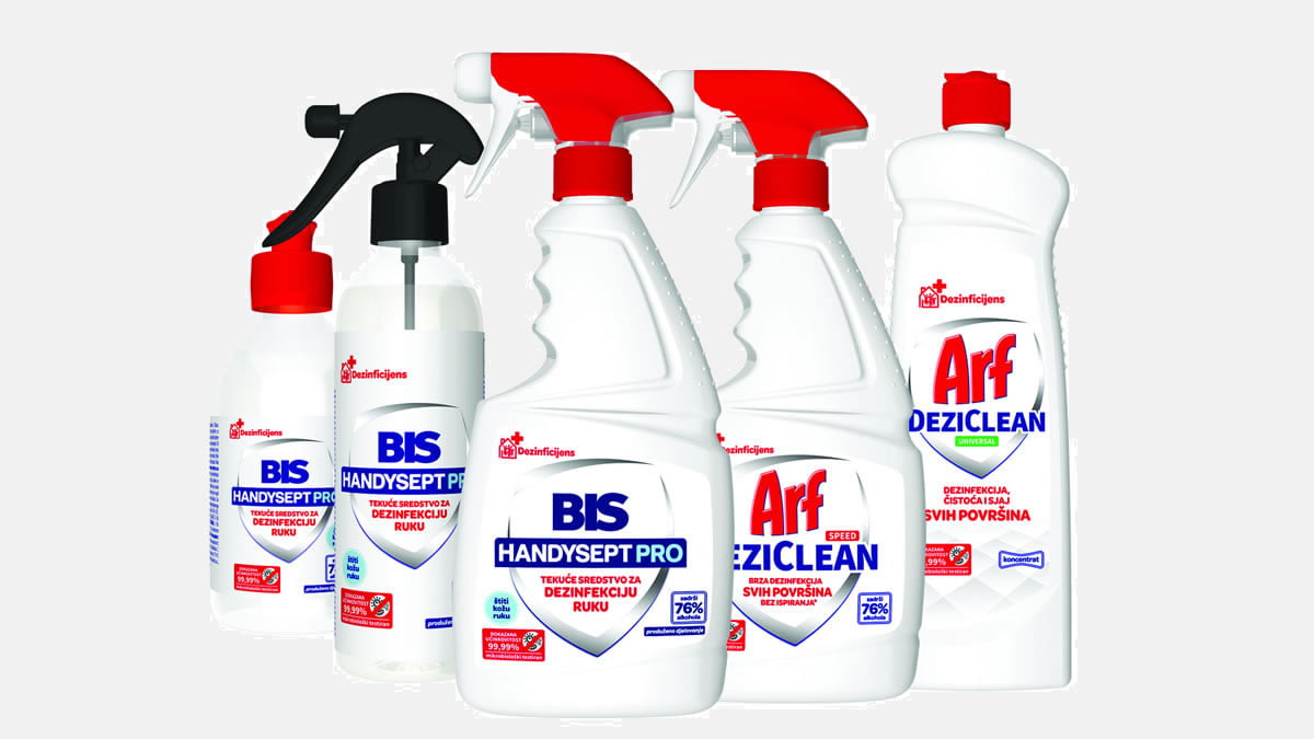 saponia - bis handysept i arf dezi-clean | sredstva za dezinfekciju | 2020