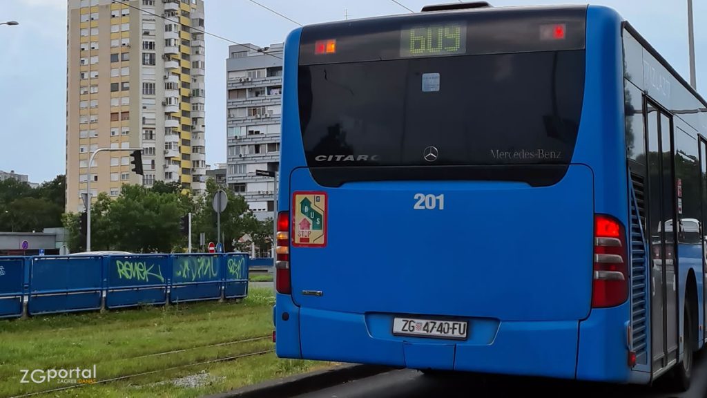 autobusna linija 609 (savski most - avenija dubrovnik - držićeva) | kolovoz 2020.