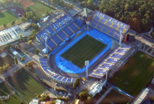 gnk dinamo zagreb - stadion maksimir - arieal photo - rujan 2012.