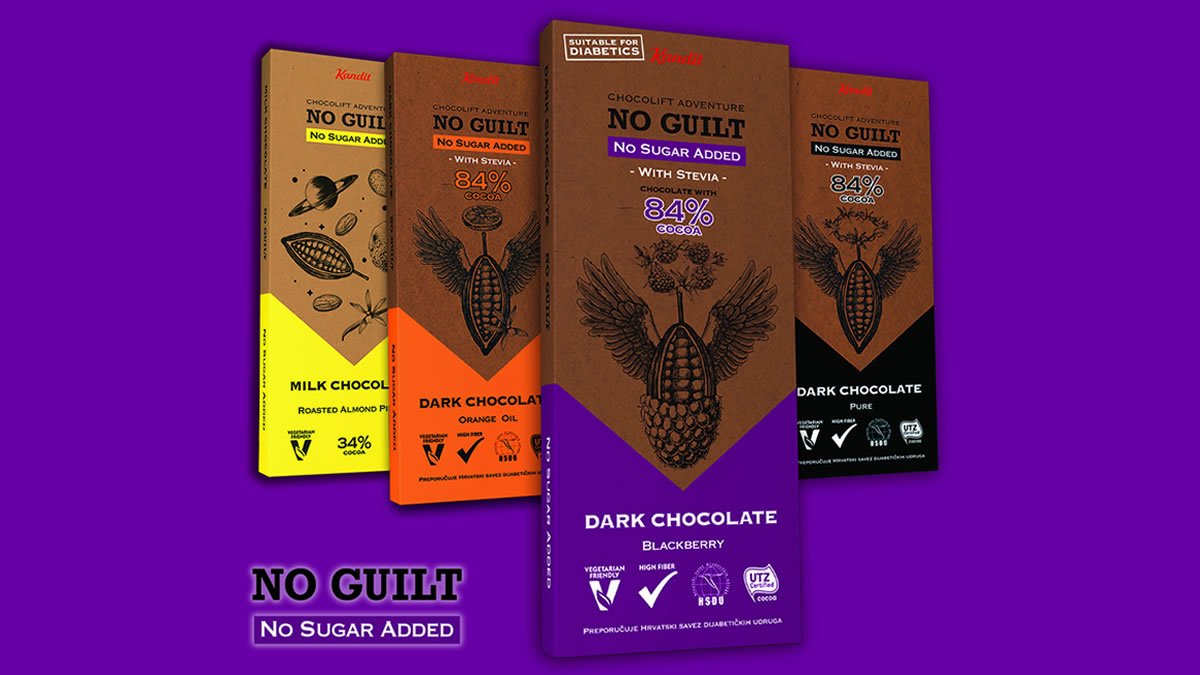 kandit no guilt | no sugar chocolate | 2020.