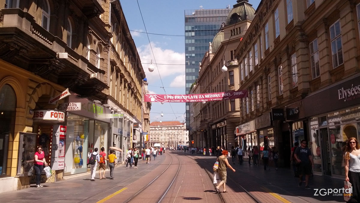 neboder na trgu, ilica, zagreb - lipanj 2015.