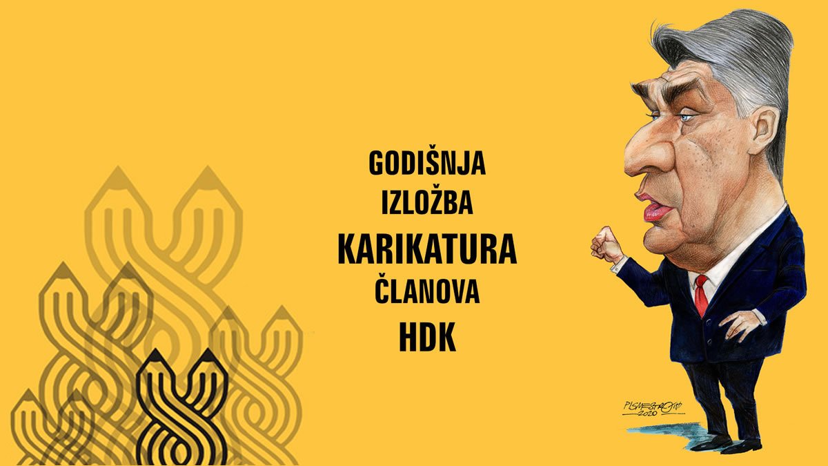 godišnja izložba karikatura članova hdk - galerija zvonimir zagreb 2020