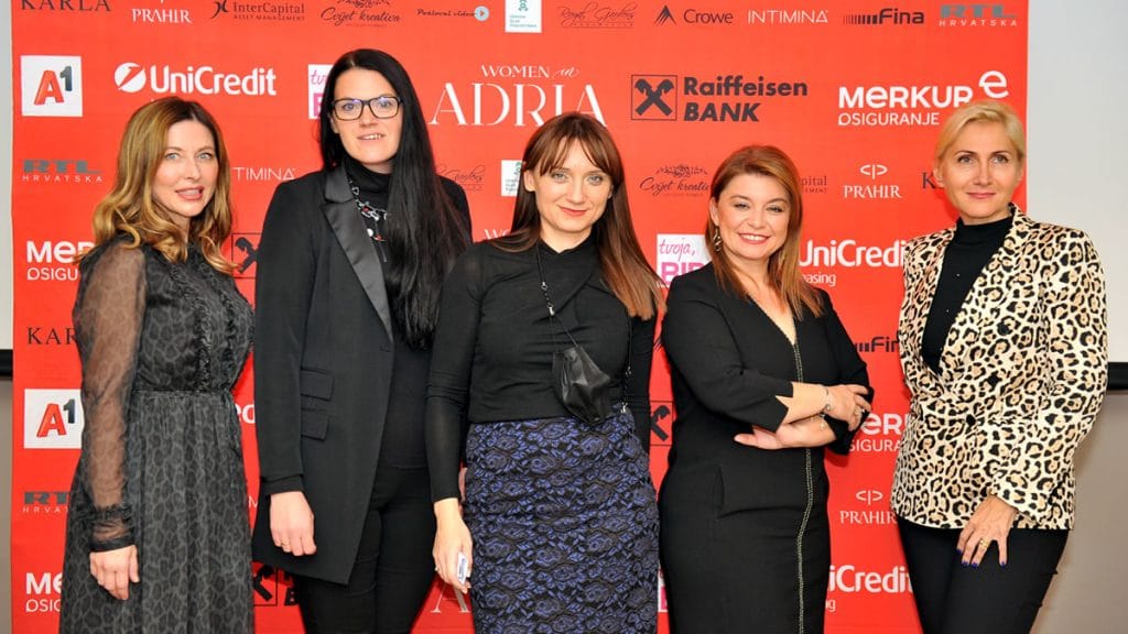 jelena šipušić jurčić, kristina ukalović, dorotea effenberger, danijela glavošek kovačić i danira glavinić - nagrada najboljim poduzetnicama 2020.