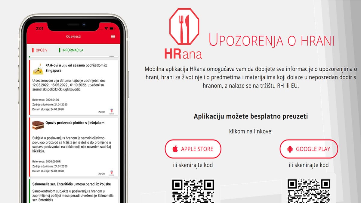 mobilna aplikacija "HRana" | 2020.