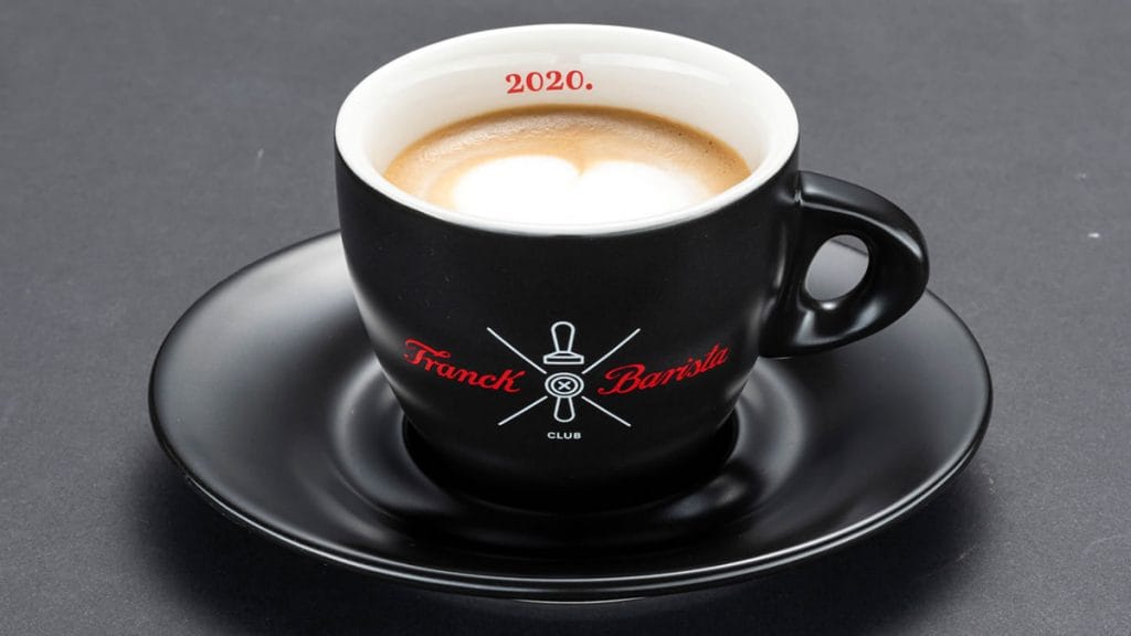 kava s mlijekom | franck barista club | 2020.