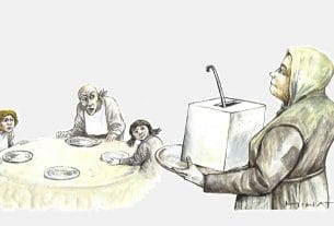 mojmir mihatov | karikatura na temu "kuhinja" | 2020.