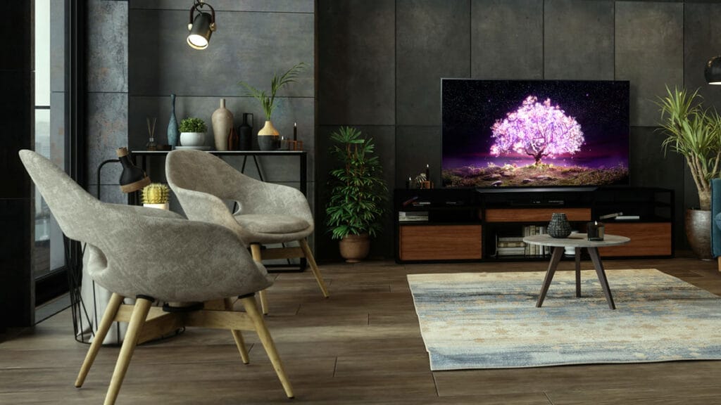 lg oled tv - c1 ambient - 2021.