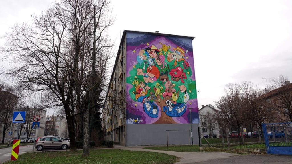 mural "volovčica" zagreb | city street art | 2021.