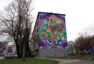 mural "volovčica" zagreb - city street art - 2021.